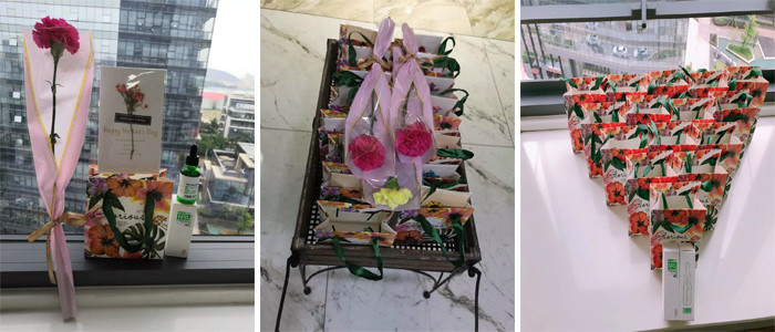 廣東博皓大家庭給各位母親送上精心準備的禮物，表達公司對各位母親的感恩和祝福。