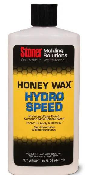 Stoner HoneyWax®Hydro Speed是一種高固含量的水性乳液，不含任何溶劑，旨在代替?zhèn)鹘y(tǒng)的高級涂蠟作為復(fù)合材料行業(yè)中的脫模劑。